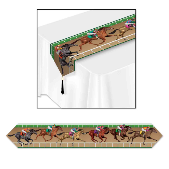 MELBOURNE CUP HORSE RACING TABLE RUNNER