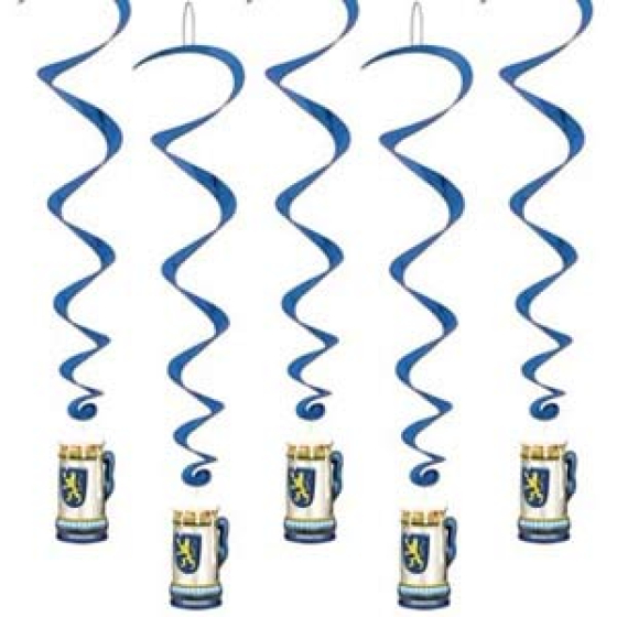 OKTOBERFEST BEER STEIN WHIRLS - PACK OF 5