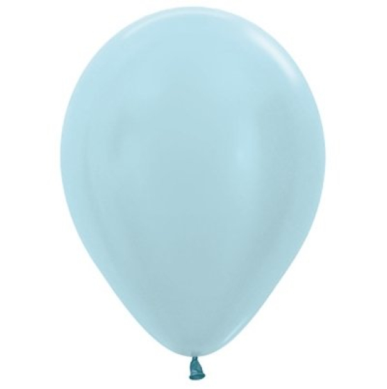 BALLOONS LATEX - PALE BLUE PEARLISED PROFESSIONAL PACK 50