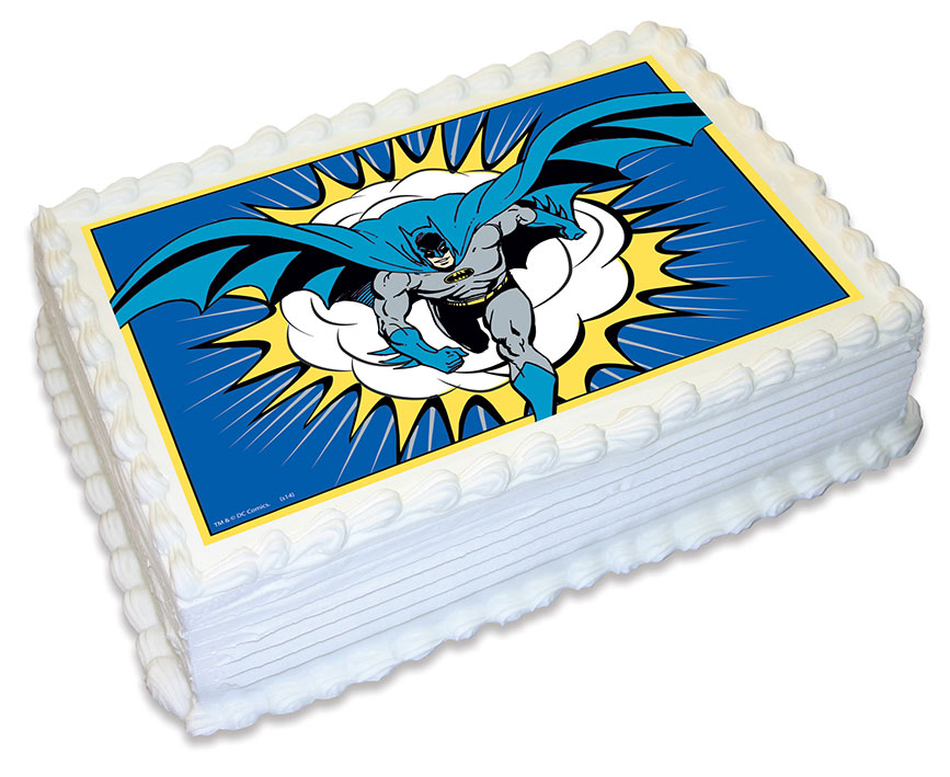 Batman Edible Icing Cake Topper - Party Supplies Online ...