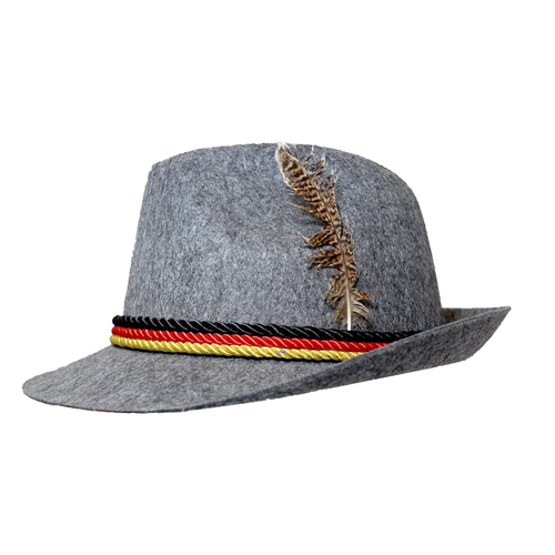 ALPINE MALE OKTOBERFEST HAT - GREY FELTEX TRILBY PACK OF 12