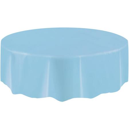 DISPOSABLE TABLECOVER - CIRCULAR PALE BLUE BULK PACK OF 12