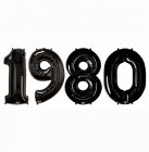 FOIL BALLOONS SUPER SHAPE - 1980 BLACK
