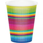 MEXICAN BLANKET 'SERAPE' PAPER CUPS - PACK OF 8