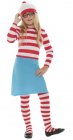 WHERE'S WALLY CHILD COSTUME FOR GIRLS - SMALL