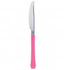 PREMIUM CUTLERY KNIVES SET BRIGHT PINK - 20 PACK
