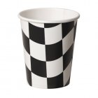 CHECKERED FLAG PAPER CUPS - PACK OF 8