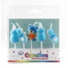 BABY SHOWER BLUE BOY CANDLES - PACK OF 5