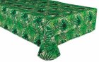 TABLECOVER - ISLAND PALMS - FLANNEL BACKED