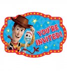 TOY STORY 4 PARTY INVITATIONS - PACK OF 8