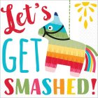 MEXICAN FIESTA FUN COCKTAIL NAPKINS 'LET'S GET SMASHED' PACK OF 16