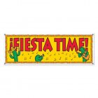 MEXICAN FIESTA TIME GIANT BANNER WITH CACTI
