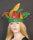 JESTER HAT - SEQUINNED WITH BELLS