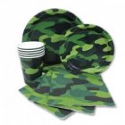 Army Camouflage Tableware, Invitations & Party Favours