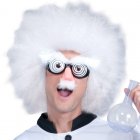 MAD SCIENTIST WIG WITH GLASSES, NOSE, EYEBROWS & MO