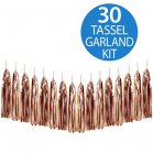 FOIL TASSEL GARLAND - ROSE GOLD 2M LONG