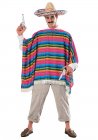 MEXICAN PONCHO MATERIAL ADULT - SERAPE