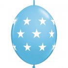 BALLOONS LATEX - QUICK LINK BIG STARS STANDARD PALE BLUE PACK 50